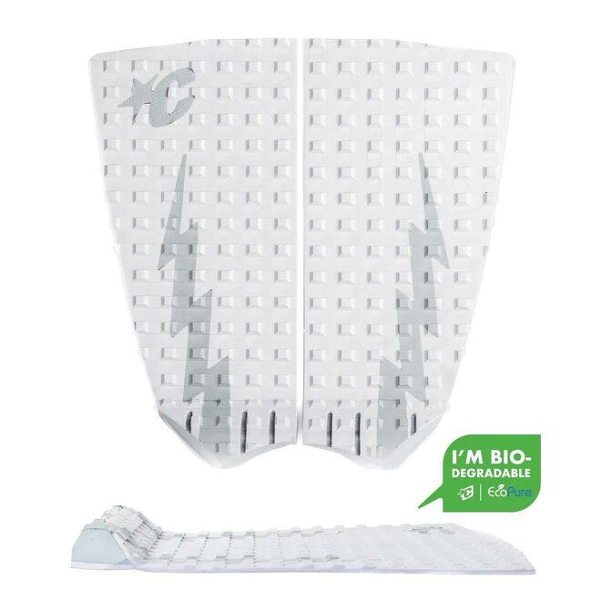 Creatures Mick Fanning Performance Twin Tailpad White Platinum