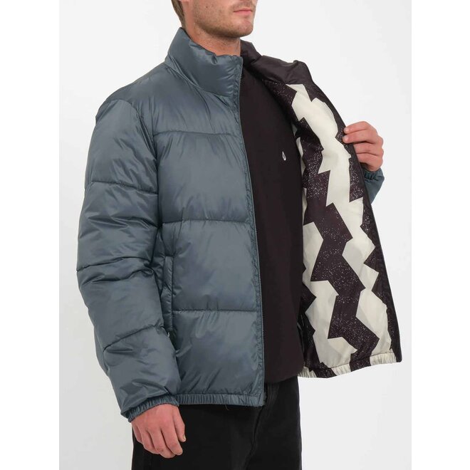 Volcom Men's Walltz Reversible Jacket Dark Slate