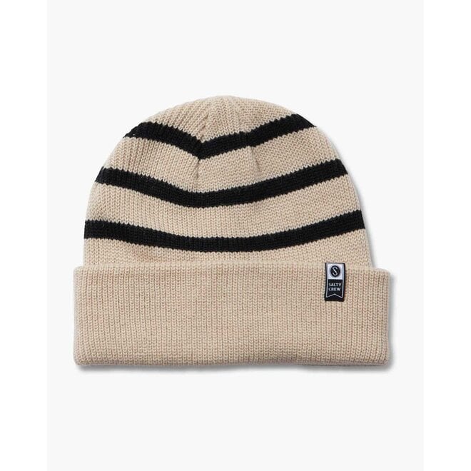 Salty Crew Lighthouse Beanie Oatmeal Black