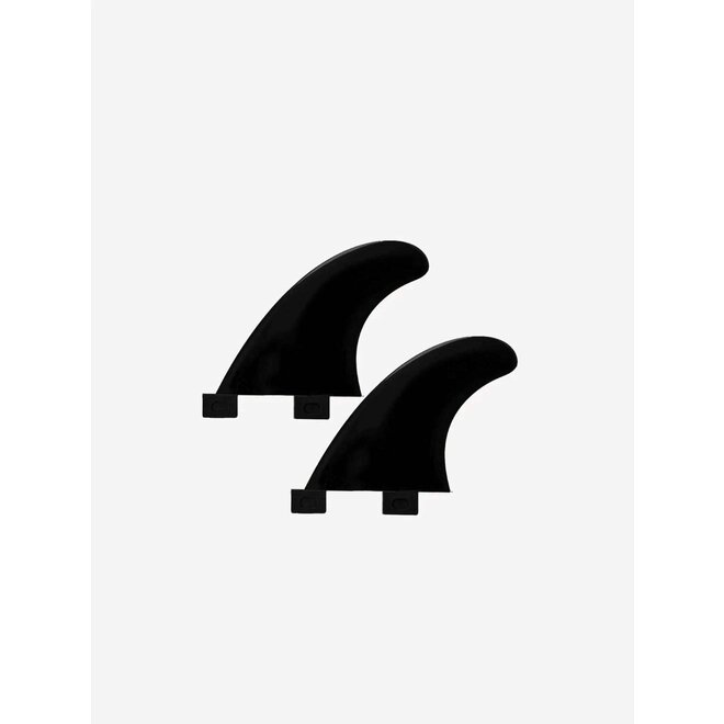 Devoted Sidebite Fin Set Nylon Dual Tab Black