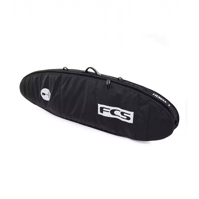 FCS 6'7 Travel 1 Funboard Boardbag Black/Grey
