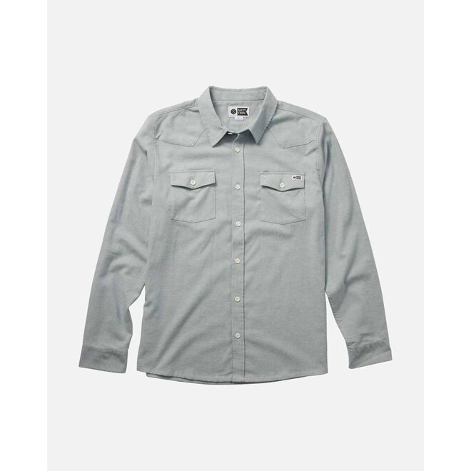 Salty Crew Heren Ranchero Flannel Slate