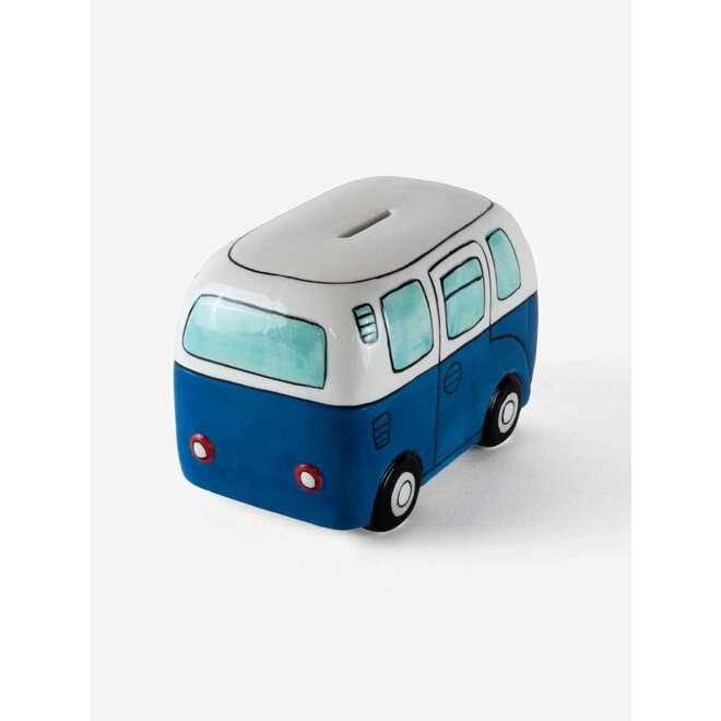 Devoted Surf Van Piggy Bank Blue