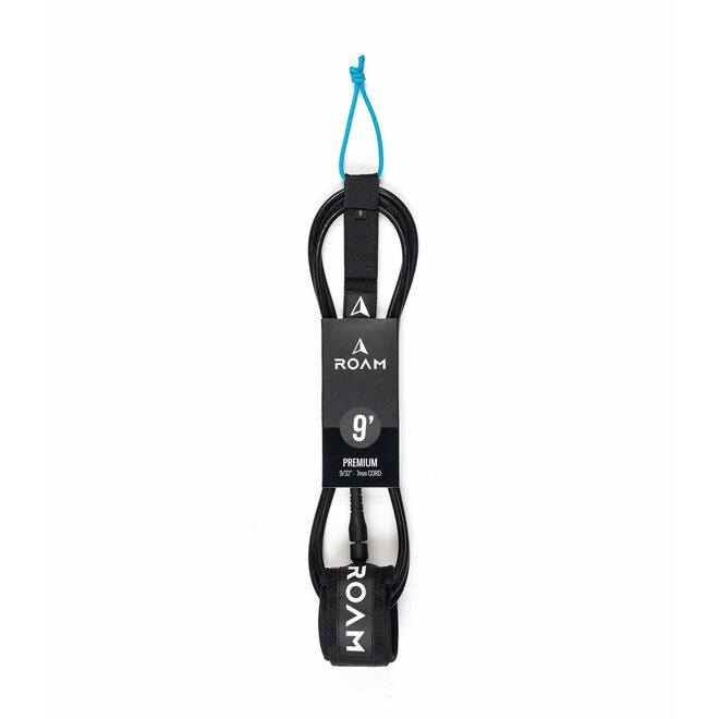 ROAM 9ft Premium Longboard Ankle Leash Black
