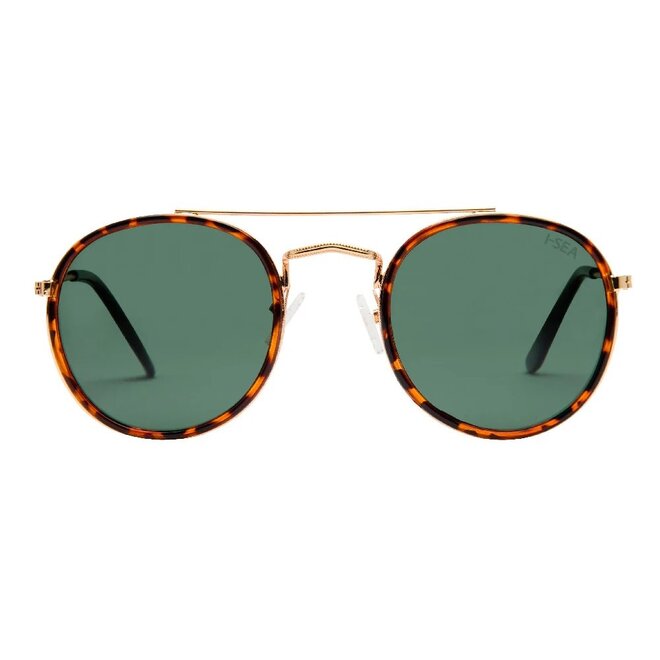 I-Sea All Aboard Sunglasses Tortoise / Green Polarized Lens