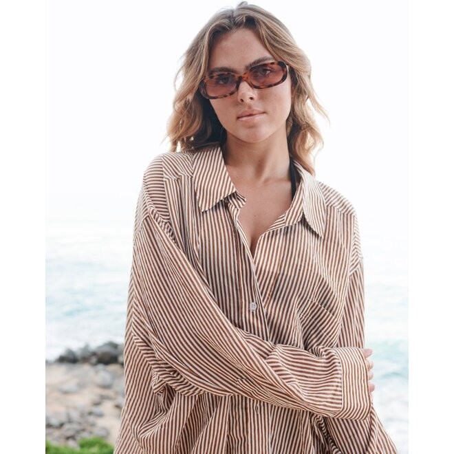 I-Sea Del Rey-Tau Zonnebril Tortoise / Peach Polarized Lens