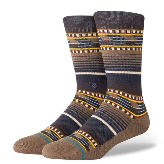 Stance Cedar Rock Crew Socks Brown