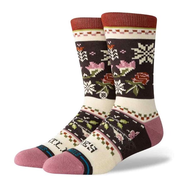 Stance Mistling Toes Christmas Socks Black