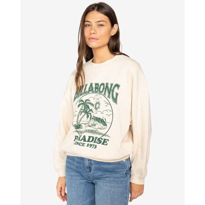 Billabong Dames Fresh Take Sweater White Cap