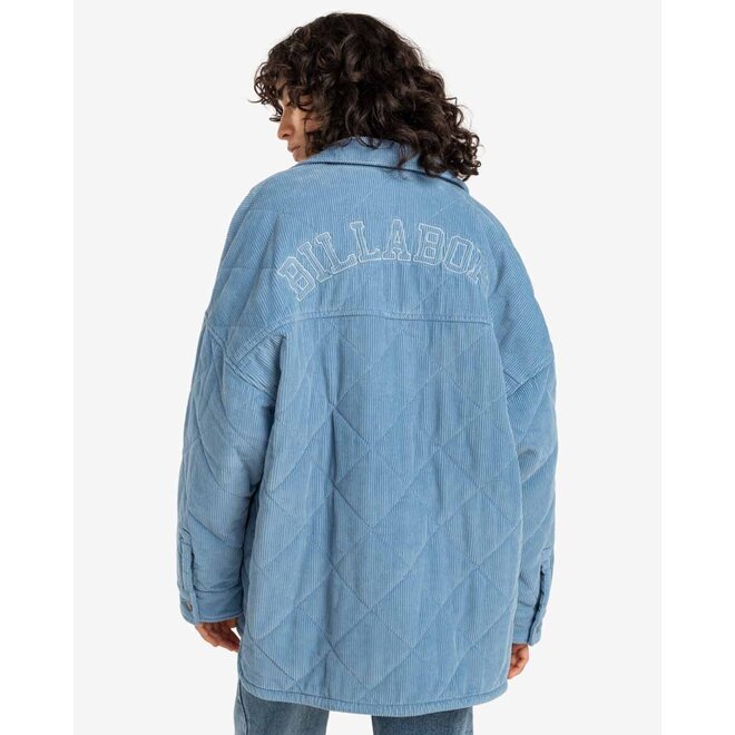Billabong Womens Go To Corduroy Jacket Blue Shadow
