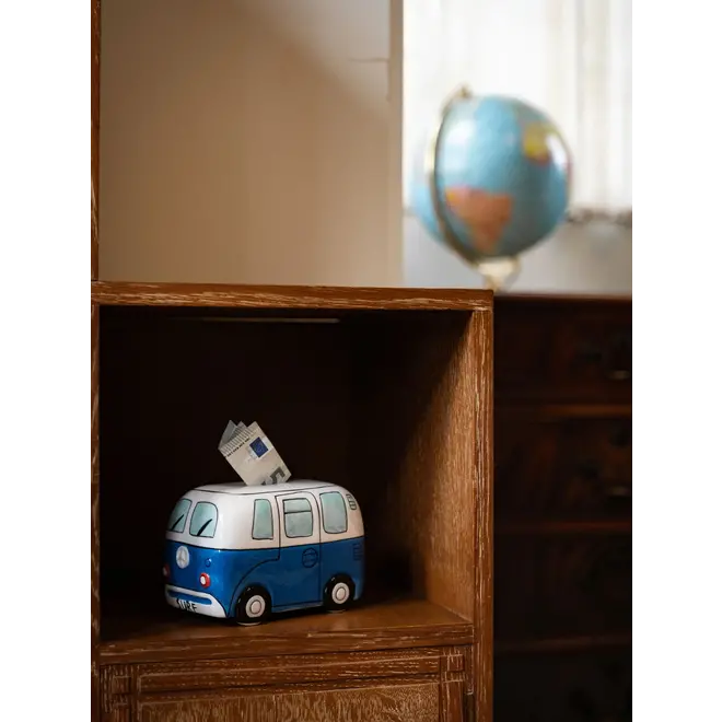 Devoted Surf Van Piggy Bank Blue