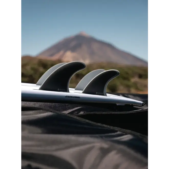 Devoted CSF Single Tab Quad Fibreglass Fin Set Black