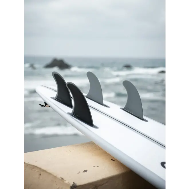 Devoted CSF Single Tab Quad Fibreglass Fin Set Black