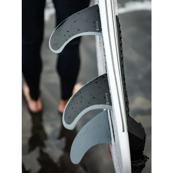 Devoted CSF Dual Tab Quad Fibreglass Fin Set Black