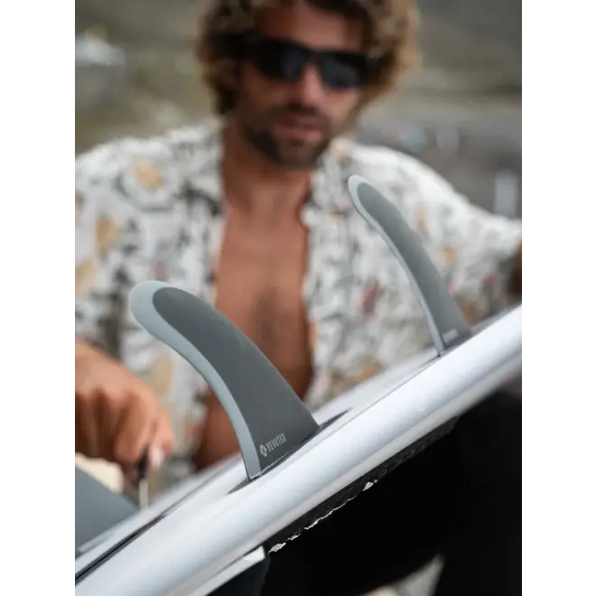 Devoted CSF Dual Tab Quad Fibreglass Fin Set Black