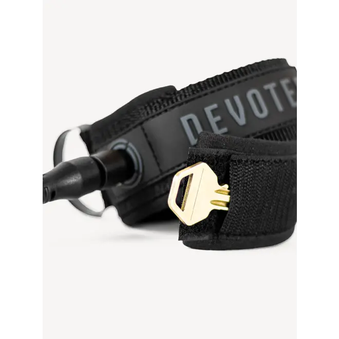 Devoted Core Series 6ft Pro Leash (7mm) Black-burgundy