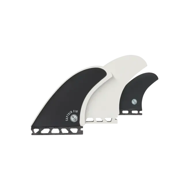 Captain Fin CF Twin + Trailer Single Tab Black