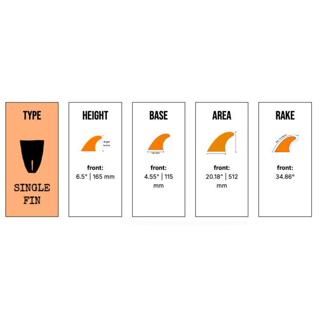 Captain Fin Mikey February Single Fin 6.5 inch White