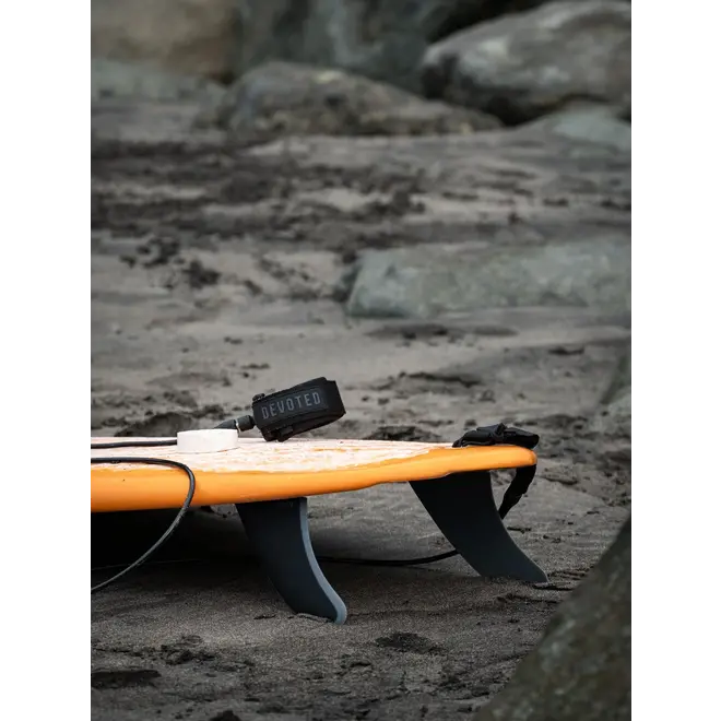 Devoted CSF Single Tab Twin+1 Fibreglass Fin Set Black