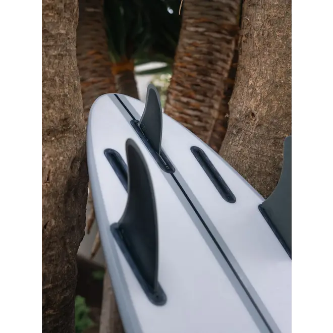 Devoted CSF Single Tab Twin+1 Fibreglass Fin Set Black