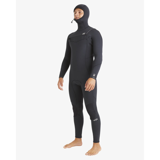 Billabong Absolute Natural 5/4 Heren Wetsuit Hooded Black
