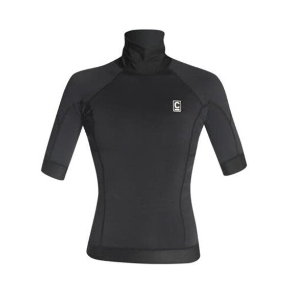C-Skins Thermal Skins Womens SS Vest - BK-BK