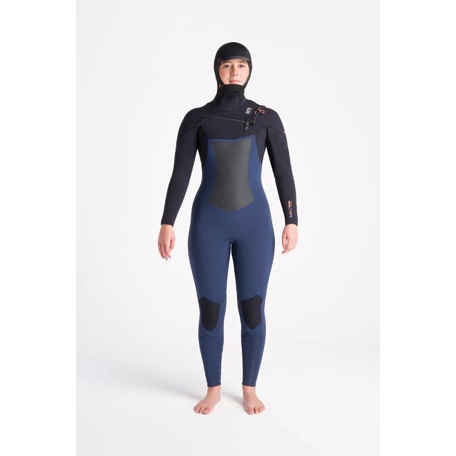 C-Skins Nuwave ReWired 6/5 Dames Hooded Wetsuit – Black