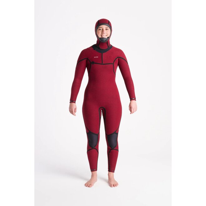 C-Skins Nuwave ReWired 6/5 Dames Hooded Wetsuit – Black