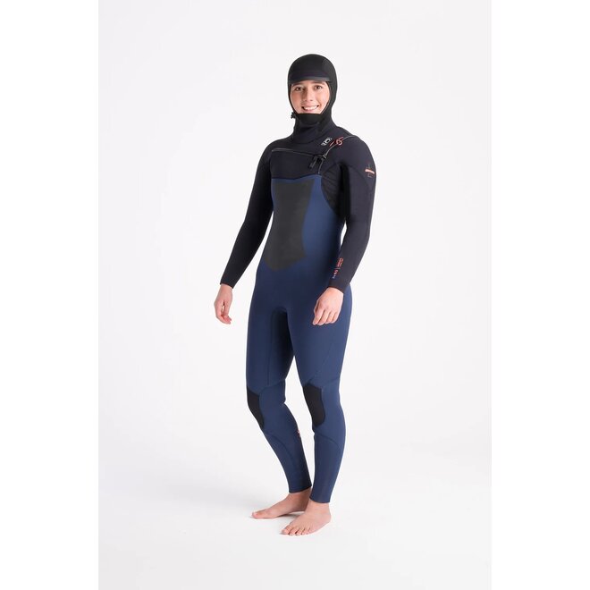 C-Skins Nuwave ReWired 6/5 Dames Hooded Wetsuit – Black