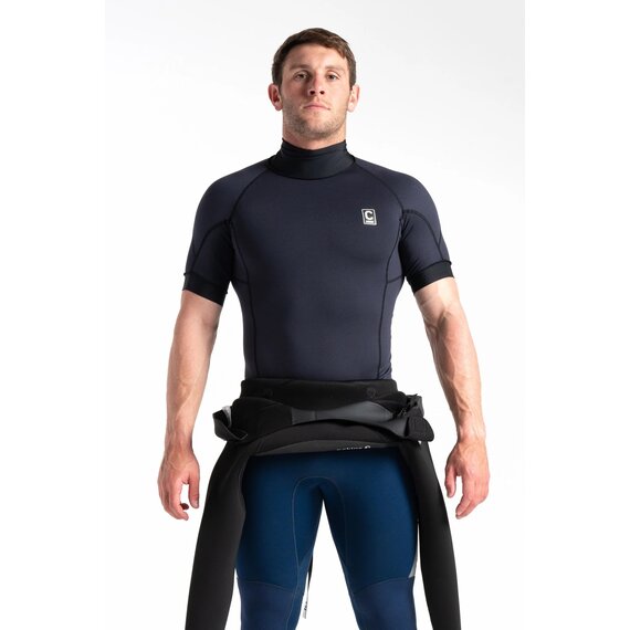 C-Skins Thermal Skins Mens SS Vest - BK-BK