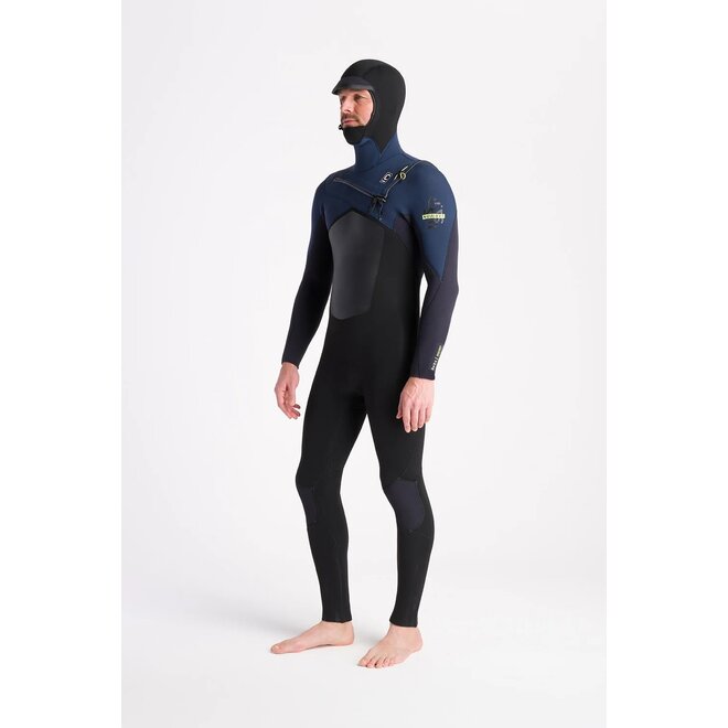 C-Skins NuWave ReWired 5:4 Mens Hooded Steamer-BK-BX-BSX