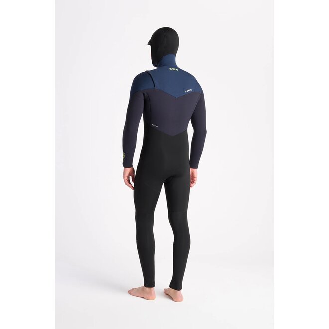 C-Skins NuWave ReWired 5:4 Mens Hooded Steamer-BK-BX-BSX