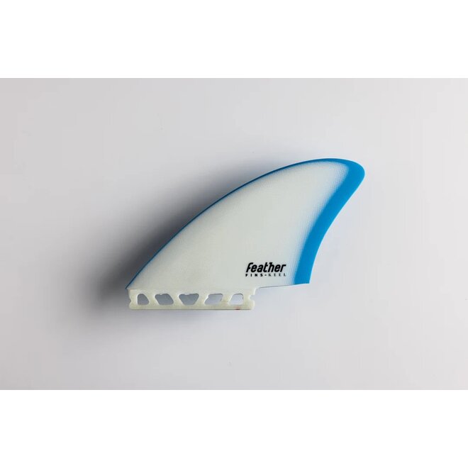 Feather Fins Single Tab Twin Fin Blue/White