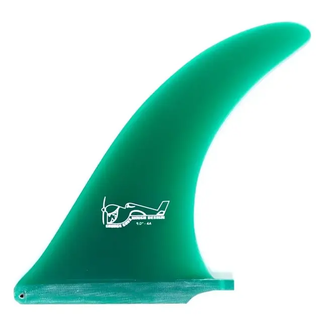 True Ames Greenough 4-A Green 8 inch Longboard Fin