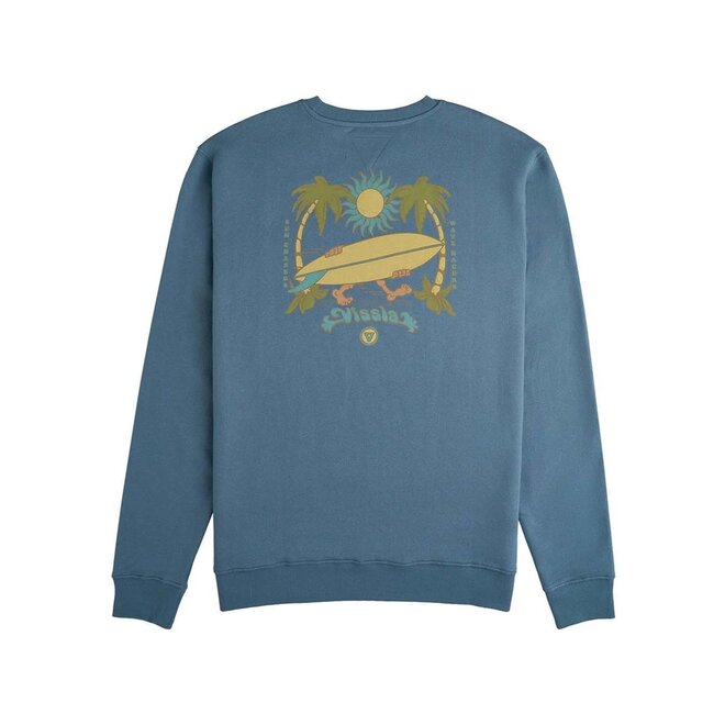 Vissla Ou There Crew Fleece Dark Slate