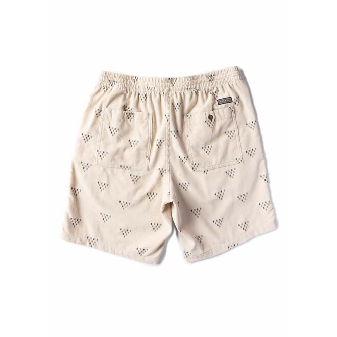 Vissla Heren Rails Cord 18" Elastic Walkshorts Dune