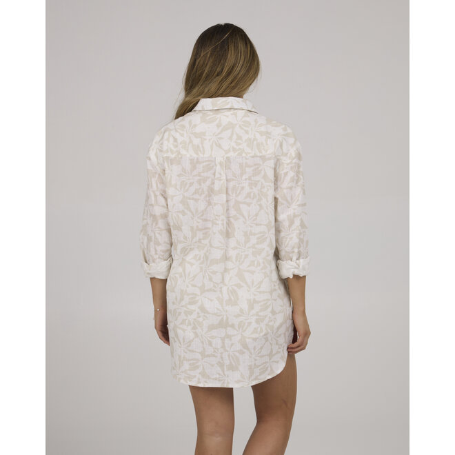 Salty Crew Womens Palapa Tunic Off White