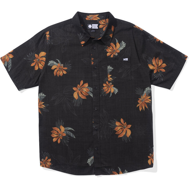 Salty Crew Heren Bloomin S/S Woven Shirt Black