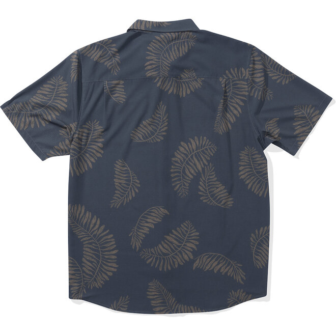 Salty Crew Mens Stringer Perf S/S Tech Woven Blue Fin