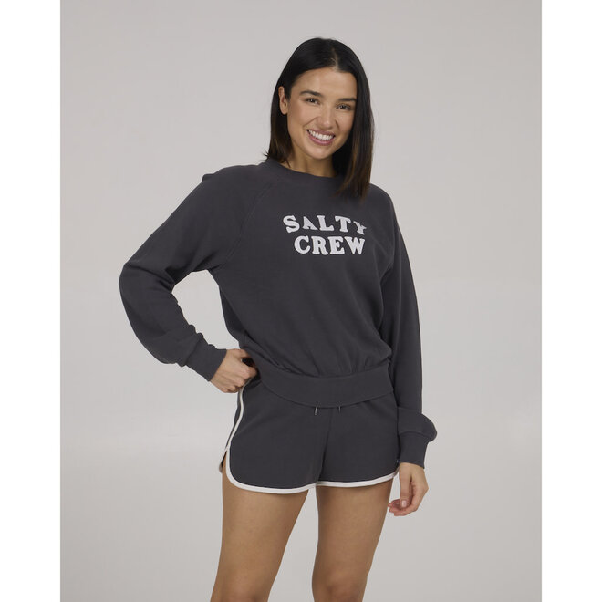 Salty Crew Dames First Mate Crew Charcoal