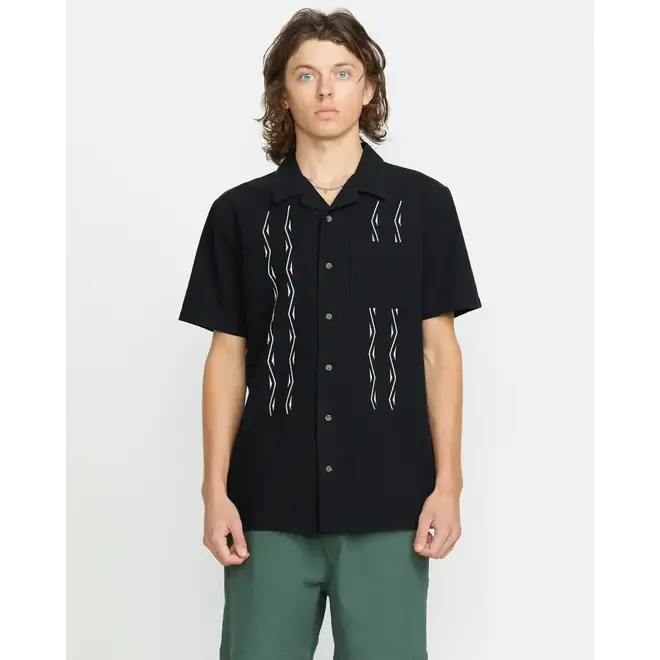 Volcom Mens Bayamostone SS Shirt Black