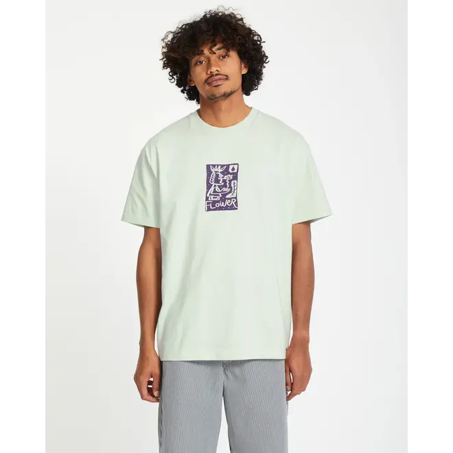 Volcom Mens Flowatch Tee Cloud Blue