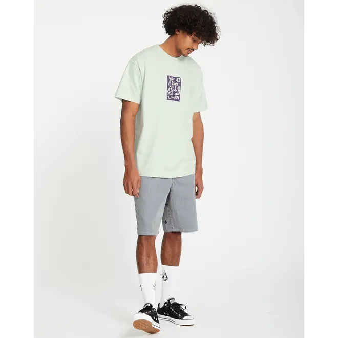 Volcom Mens Flowatch Tee Cloud Blue