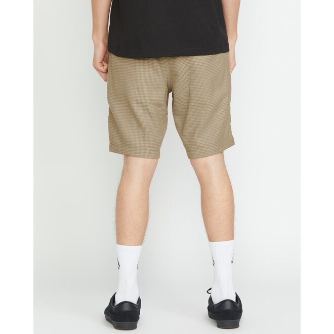 Volcom Mens Frickin Elastic Waist 19" Shorts Light Khaki