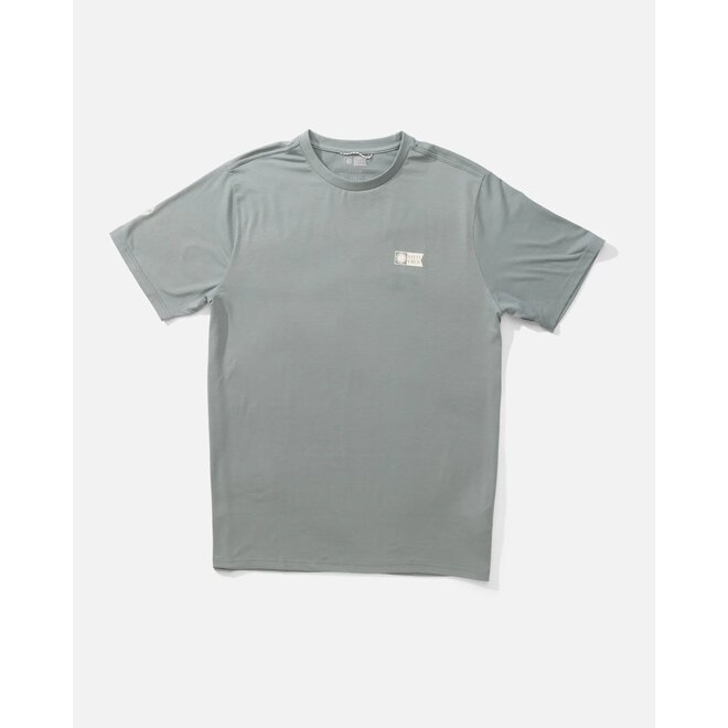 Salty Crew Mens Alpha Crossover Tech Tee Deep Sea