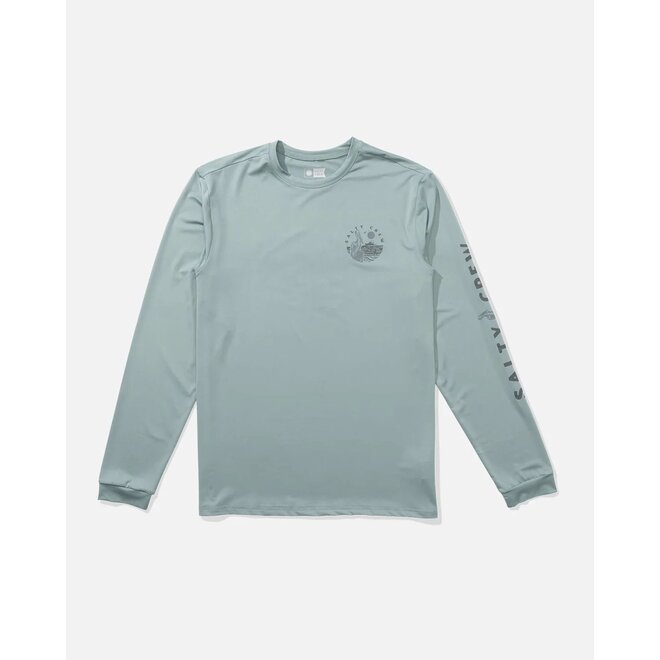 Salty Crew Heren Stake Out LS Lycra Mackerel