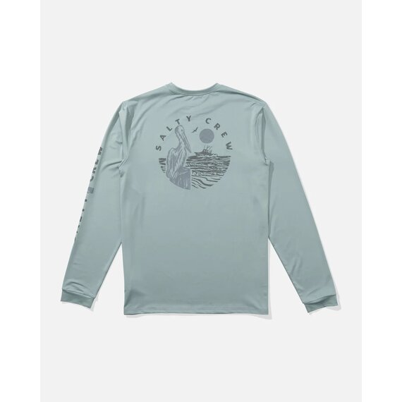 Salty Crew Heren Stake Out LS Lycra Mackerel