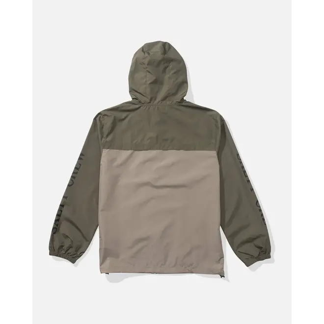 Salty Crew Heren Surface Windbreaker Jacket Olive