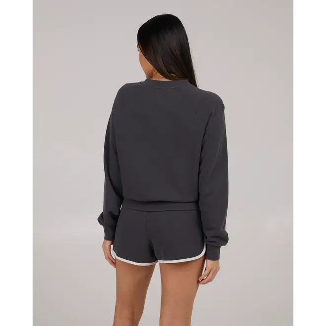 Salty Crew Dames First Mate Crew Charcoal