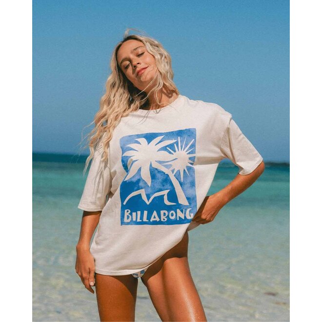 Billabong Women's True Tides Tee Salt Crystal